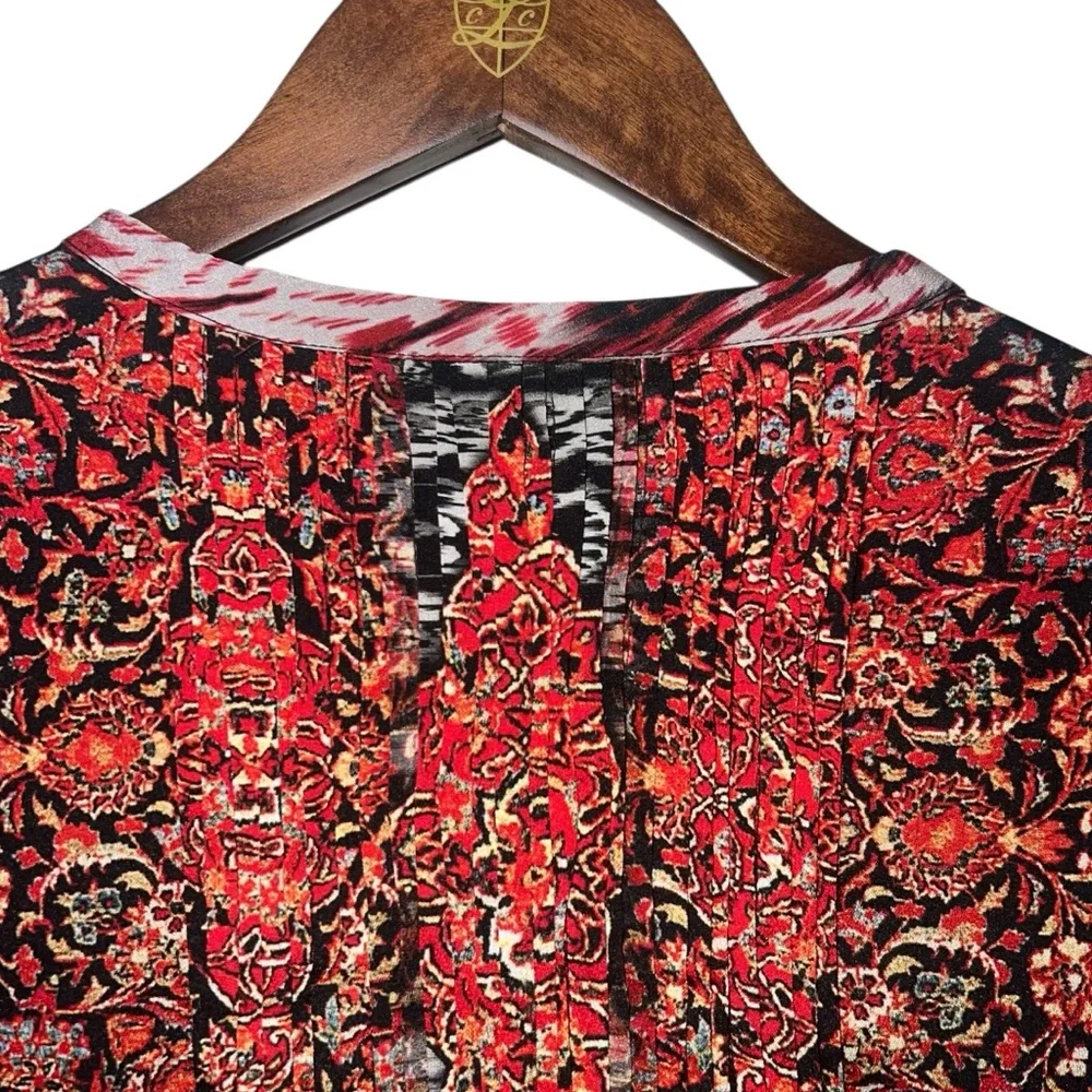 Ranna Gill Anthropologie Embroidered Spectral Peasant Top Blouse Size Small - Picture 7 of 8